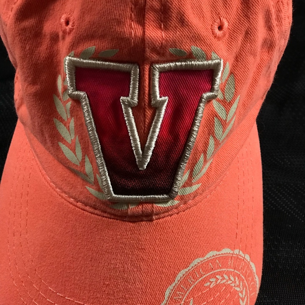Coral colored hat